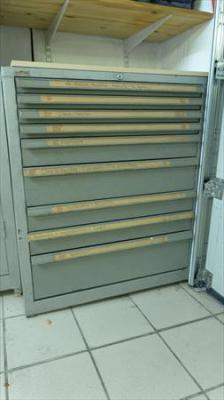 Recherche "tiro-clas" meuble de rangement d'atelier avec plusieurs tiroirs.